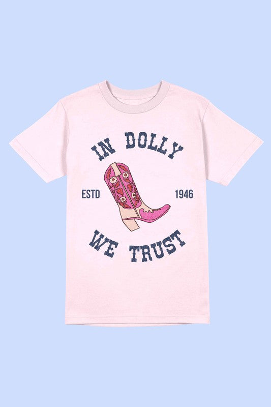 IN DOLLY WE TRUST Tee T-Shirt PLUS SIZE