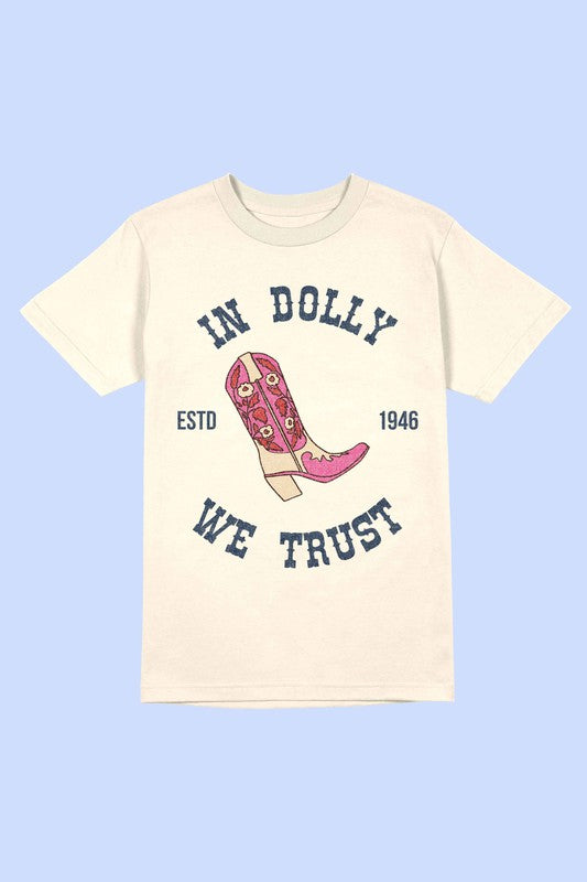 IN DOLLY WE TRUST Tee T-Shirt PLUS SIZE