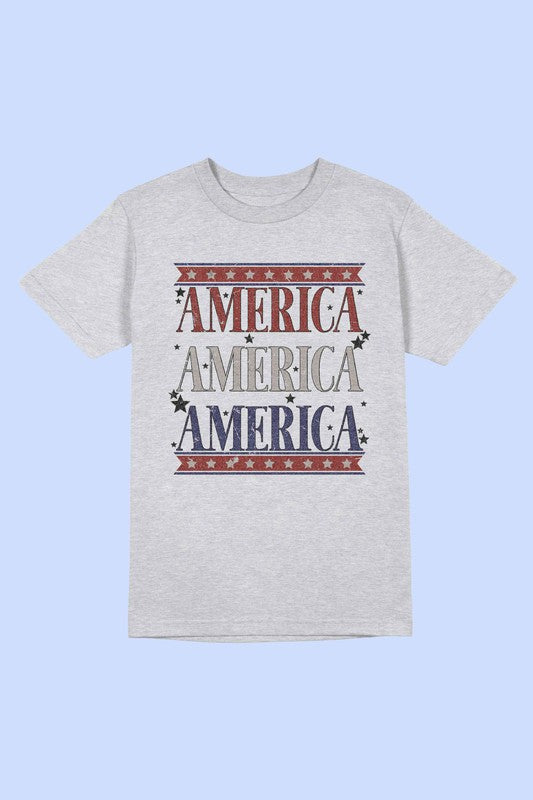 AMERICANA PATRIOTIC Tee T-Shirt PLUS SIZE