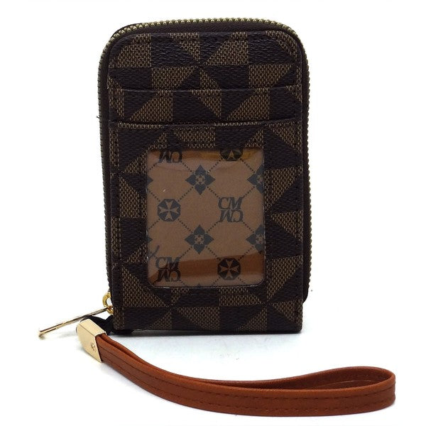 PM Monogram Accordion Card Holder Wallet Wristlet