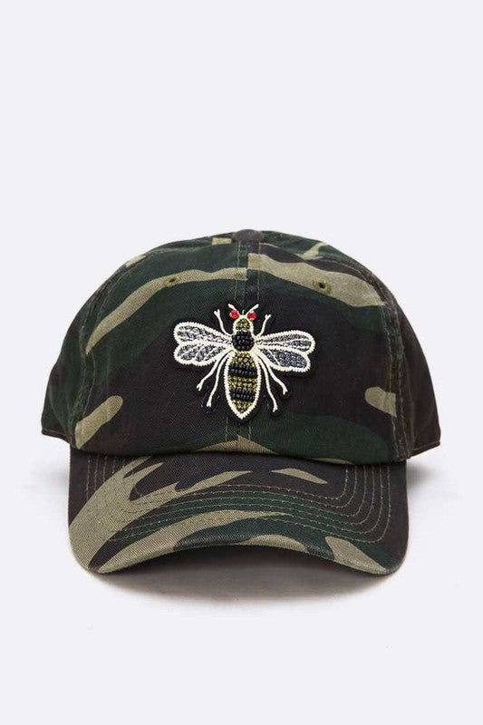 Bee Patch Cotton Washed Cap