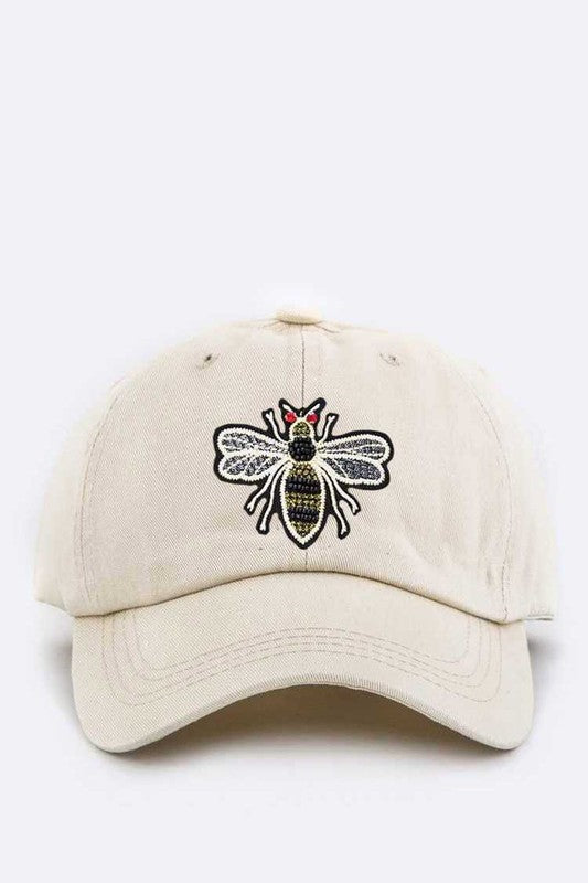 Bee Patch Cotton Washed Cap