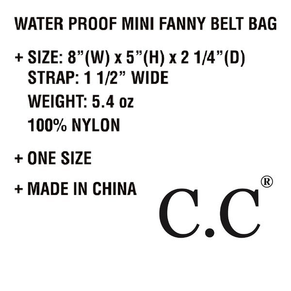 CC Fanny Pack Waist Belt Bag