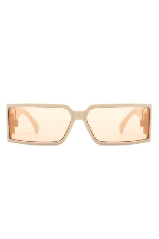 Rectangle Retro Square Wrap Around Sunglasses