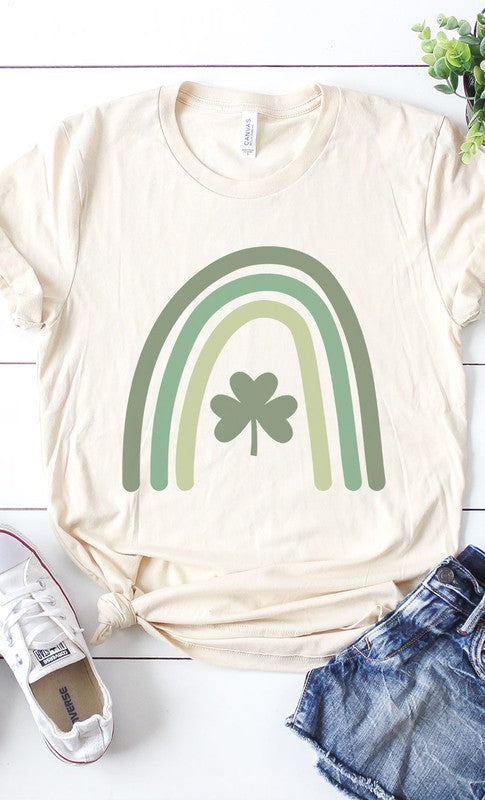 St Pattys Rainbow Graphic Tee PLUS