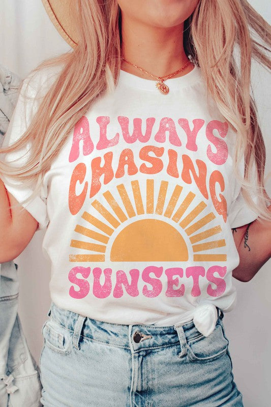 ALWAYS CHASING SUNSETS GRAPHIC T-SHIRT