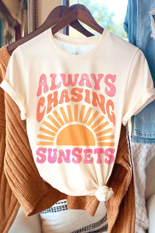 ALWAYS CHASING SUNSETS GRAPHIC T-SHIRT