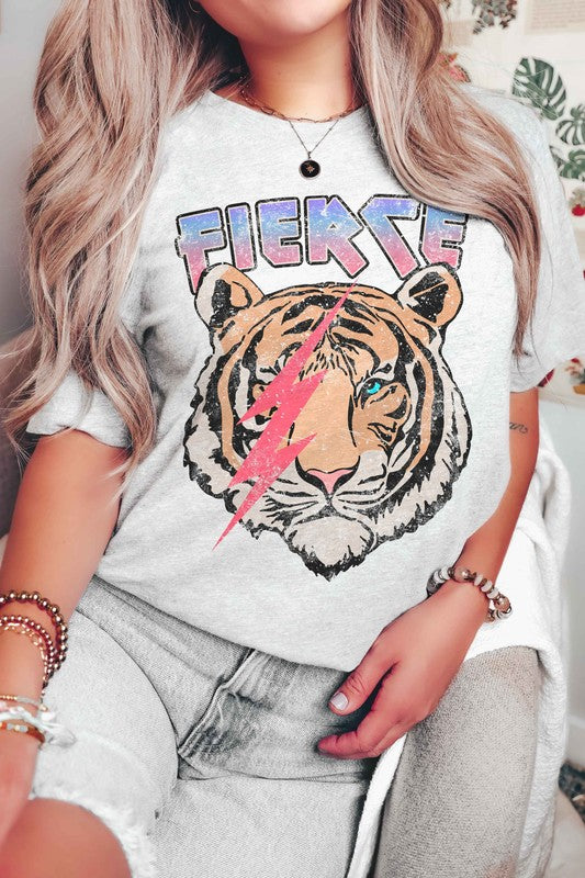 FIERCE TIGER GRAPHIC T-SHIRT