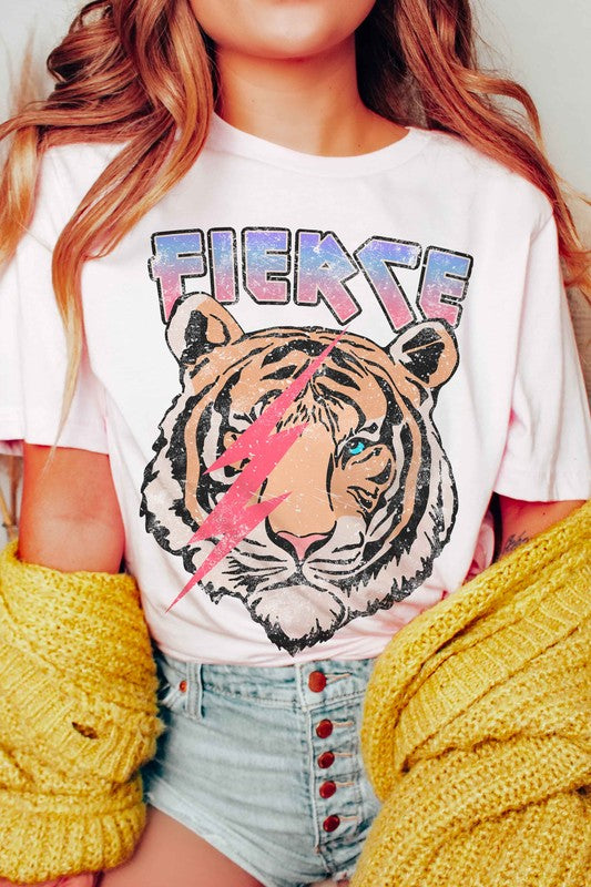 FIERCE TIGER GRAPHIC T-SHIRT