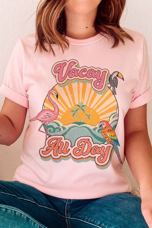 VACAY ALL DAY GRAPHIC T-SHIRT