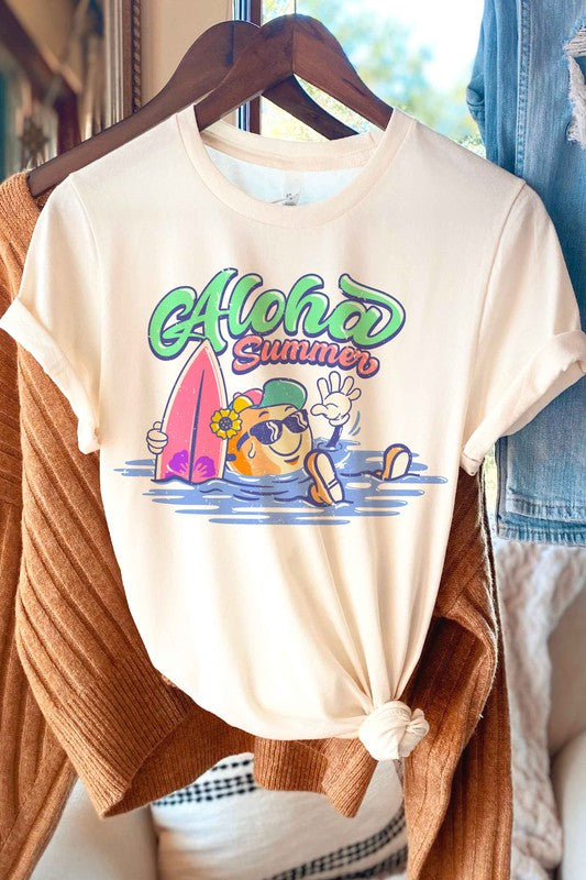 ALOHA SUMMER GRAPHIC Tee T-SHIRT