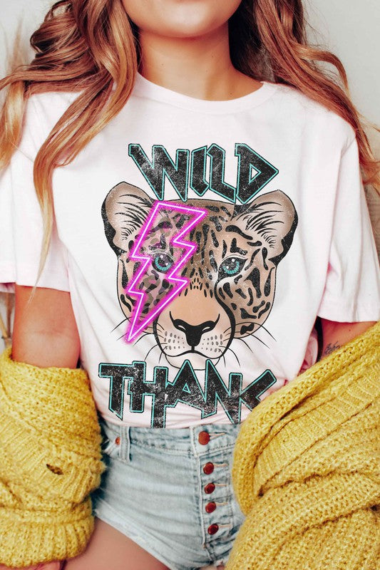 WILD THANG LIGHTNING LEOPARD GRAPHIC T-SHIRT