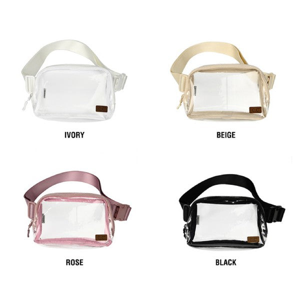 CC Clear Stadium Belt Bag Fanny Pack