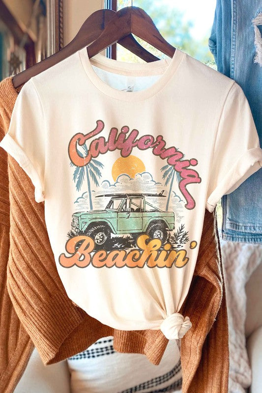 CALIFORNIA BEACHIN' GRAPHIC T-SHIRT