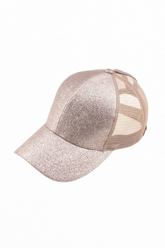 CC Glitter Trucker Ponytail Cap