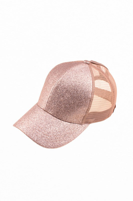 CC Glitter Trucker Ponytail Cap