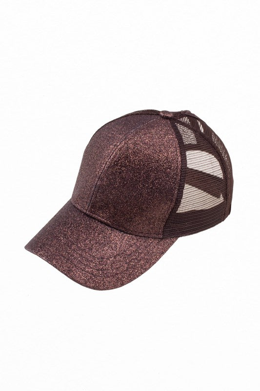 CC Glitter Trucker Ponytail Cap