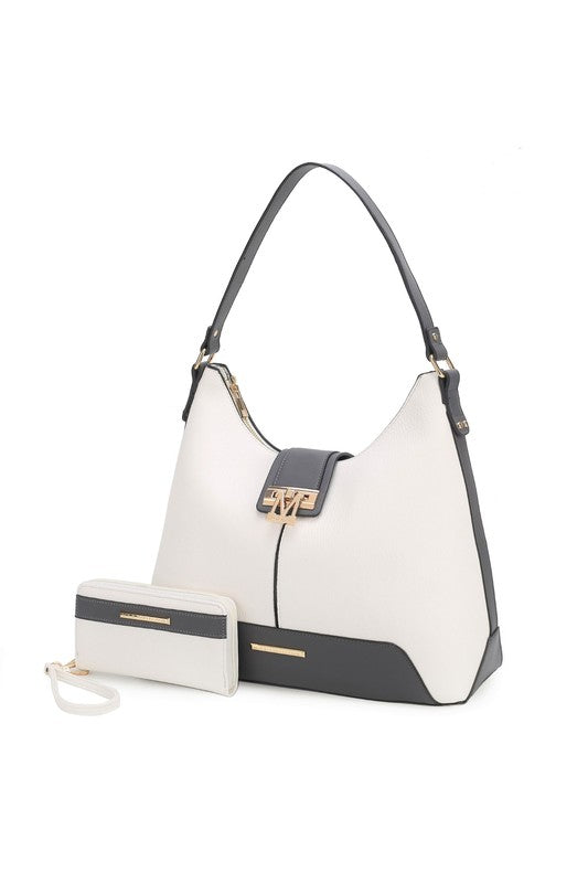 MKF Collection Graciela Color-Block Hobo by Mia k