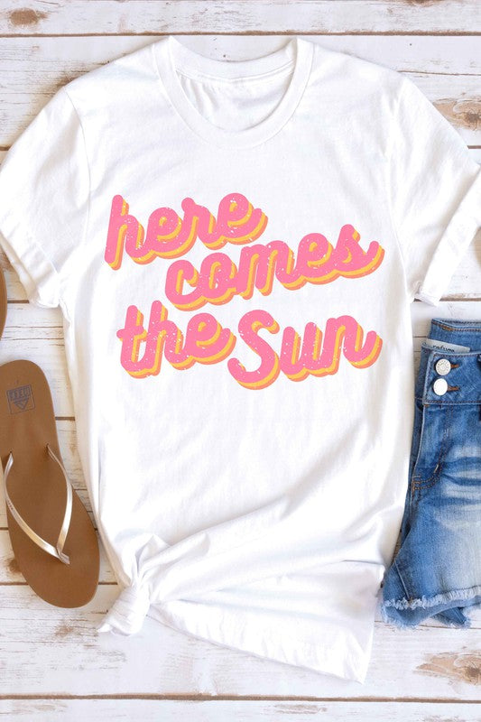 HERE COMES THE SUN GRAPHIC T-SHIRT