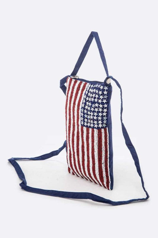 American Flag Crossbody Swing Bag