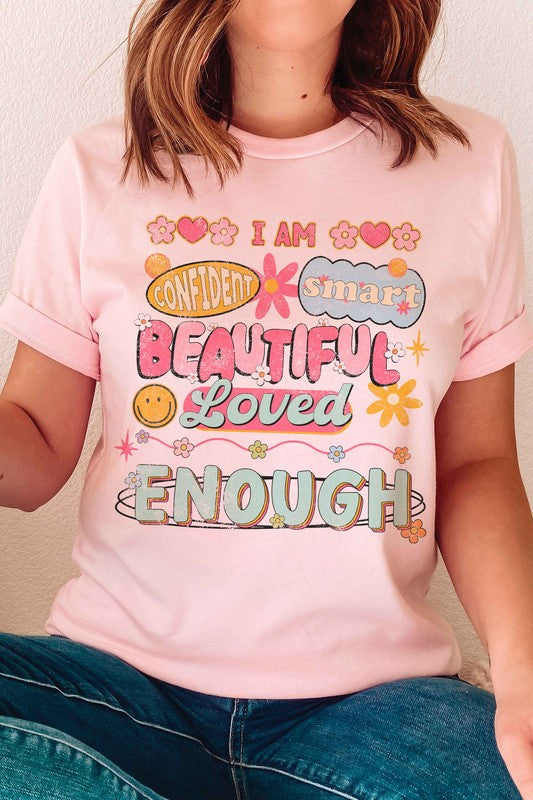 I AM ENOUGH GRAPHIC T-SHIRT