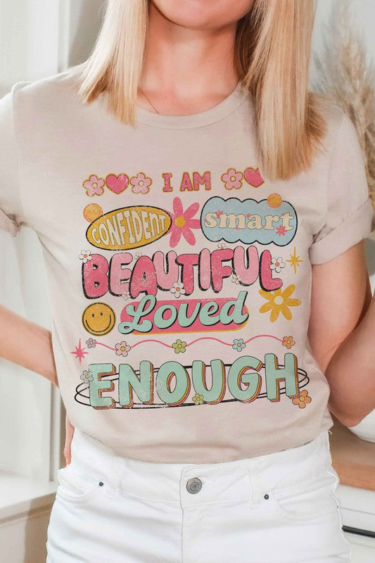 I AM ENOUGH GRAPHIC T-SHIRT