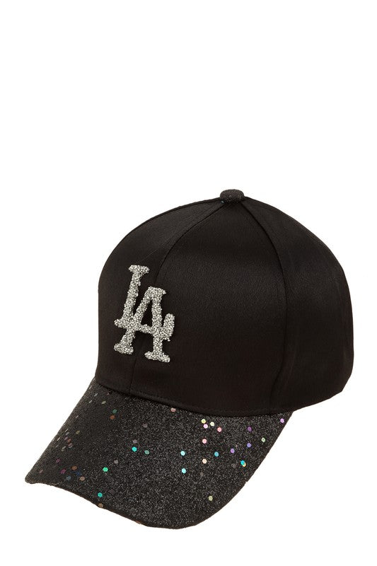 Rhinestone LA Charm Sparkle Baseball Cap Hat