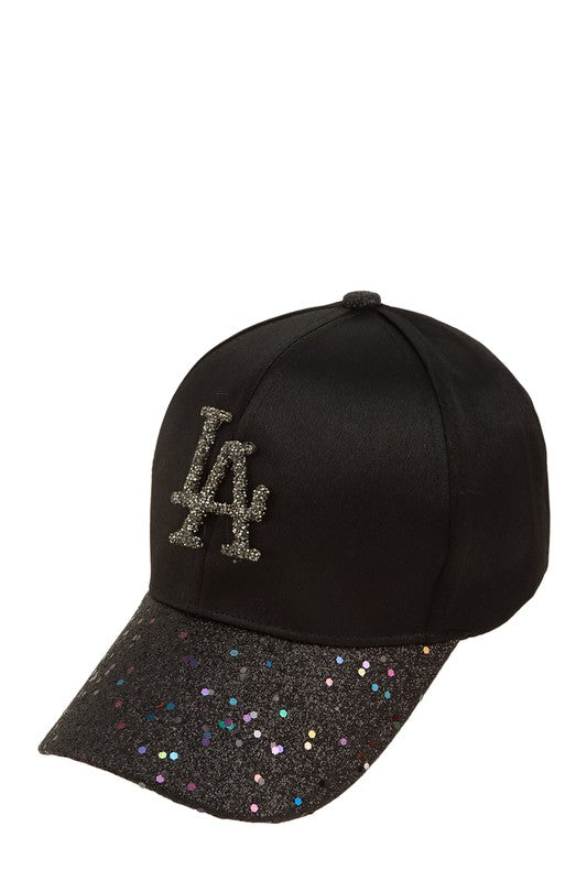 Rhinestone LA Charm Sparkle Baseball Cap Hat