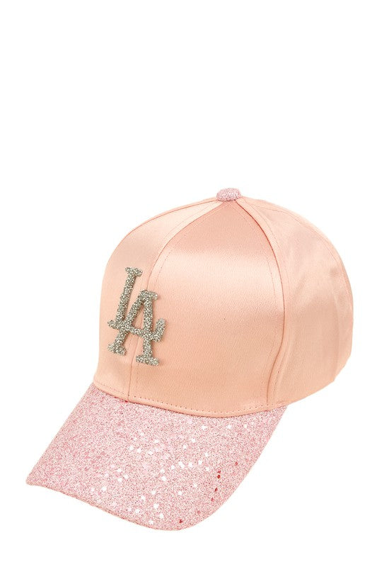 Rhinestone LA Charm Sparkle Baseball Cap Hat