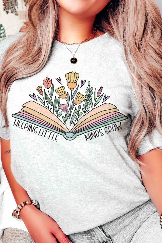 HELPING LITTLE MINDS GROW GRAPHIC T-SHIRT