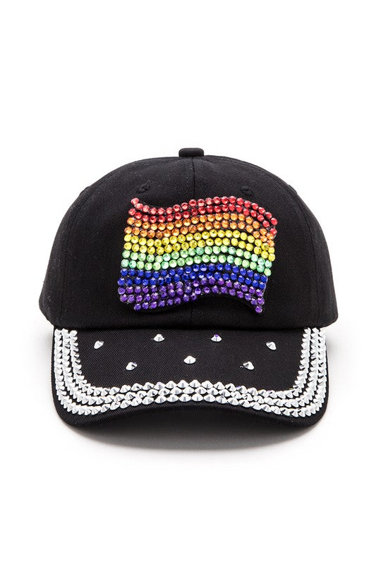 Pride Rainbow Patch Stone Iconic Denim Cap