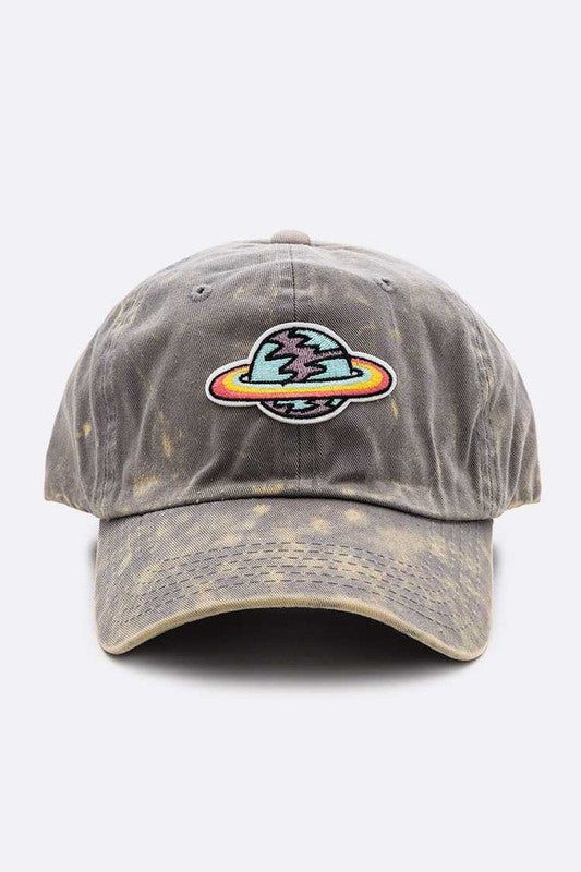 Cosmic Planet Patch Washed Cotton Cap