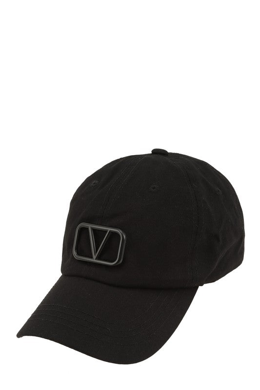 V Buckle Charm Baseball Cap