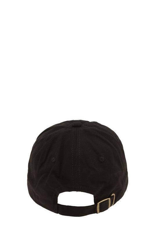 V Buckle Charm Baseball Cap