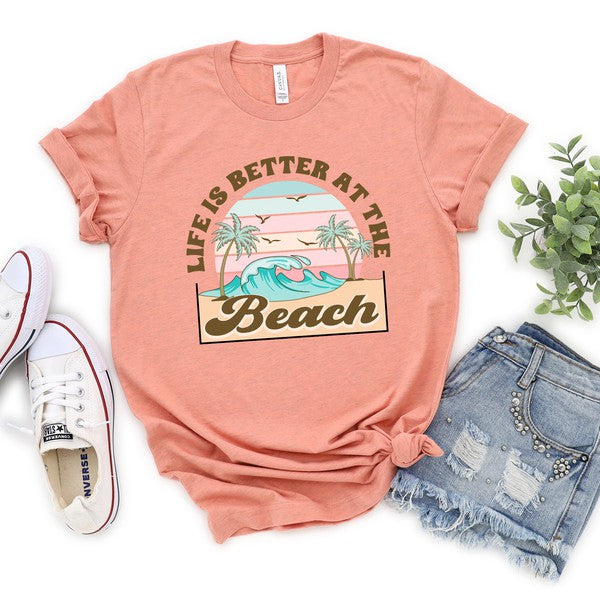 Better At The Beach Short Sleeve Graphic Tee