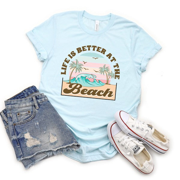 Better At The Beach Short Sleeve Graphic Tee