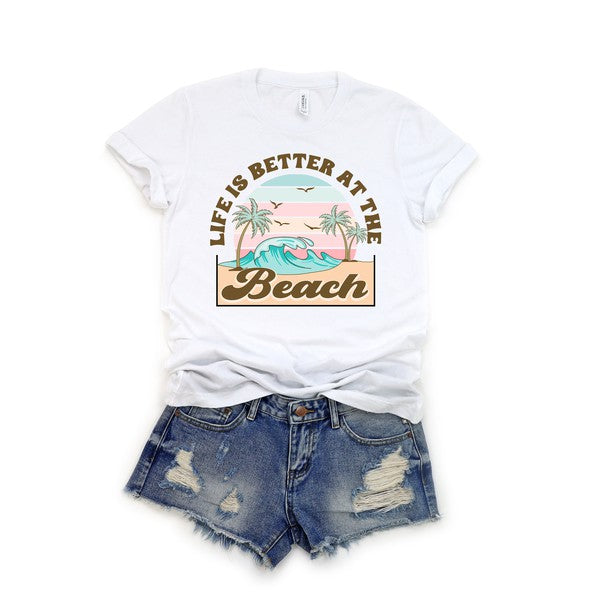 Better At The Beach Short Sleeve Graphic Tee