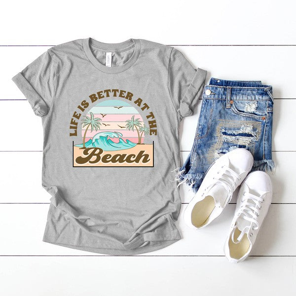 Better At The Beach Short Sleeve Graphic Tee