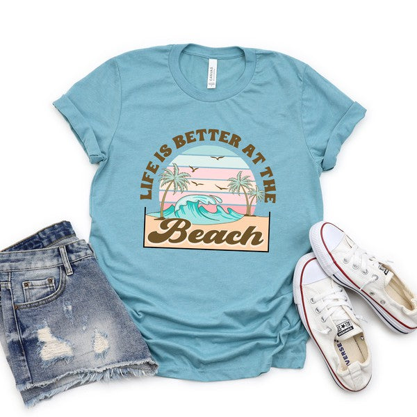 Better At The Beach Short Sleeve Graphic Tee