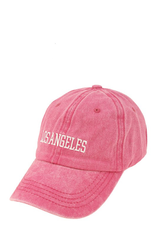 LOS ANGELES Embroidery Pigment Cap