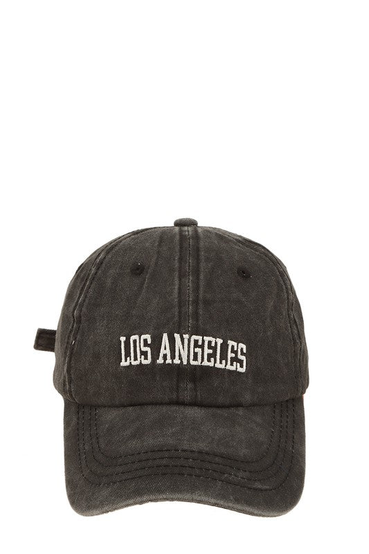 LOS ANGELES Embroidery Pigment Cap