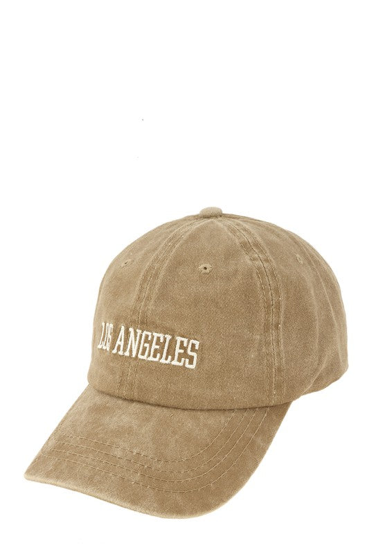 LOS ANGELES Embroidery Pigment Cap