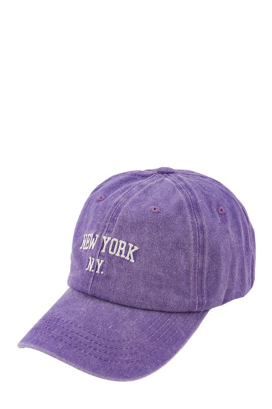 NEW YORK Embroidery Pigment Cap