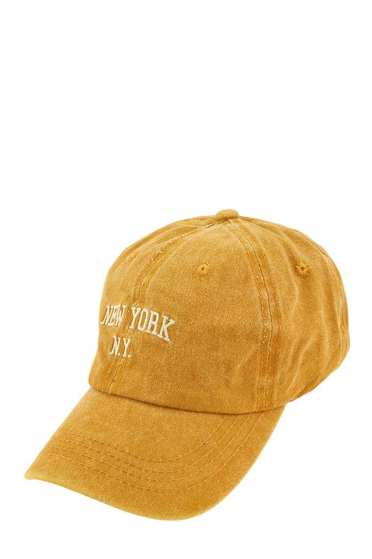 NEW YORK Embroidery Pigment Cap