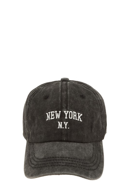 NEW YORK Embroidery Pigment Cap