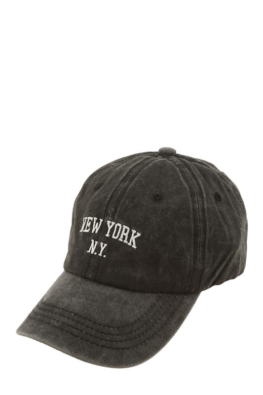 NEW YORK Embroidery Pigment Cap