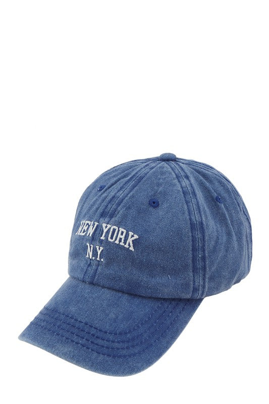 NEW YORK Embroidery Pigment Cap