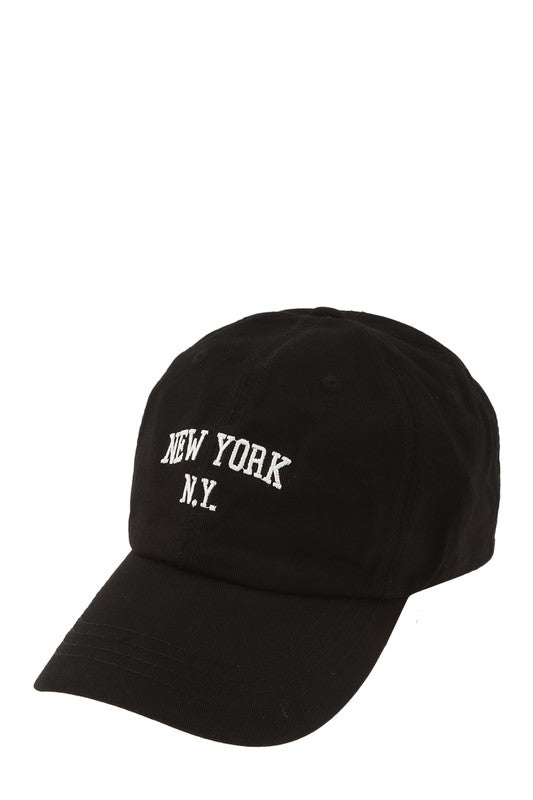 NEW YORK Embroidery Cotton Cap Hat