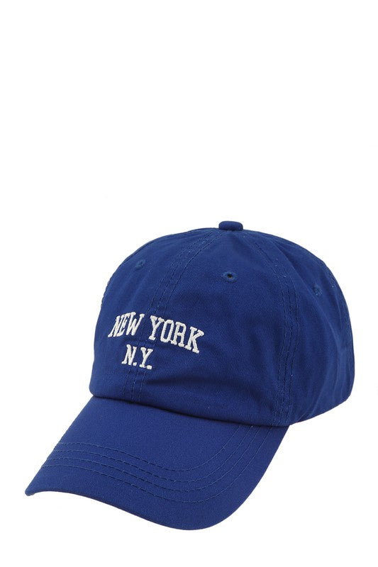 NEW YORK Embroidery Cotton Cap Hat