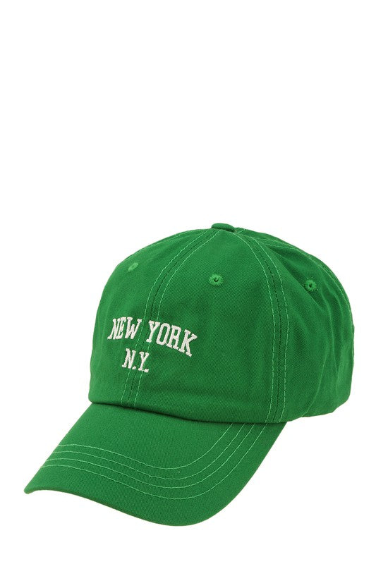 NEW YORK Embroidery Cotton Cap Hat